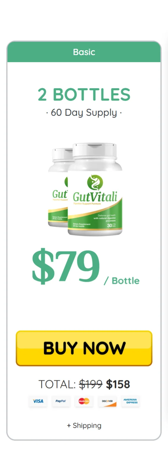 GutVitali™ 2 bottles pricing
